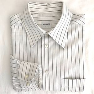 Armani Collezioni Striped Shirt - 15.5/39R